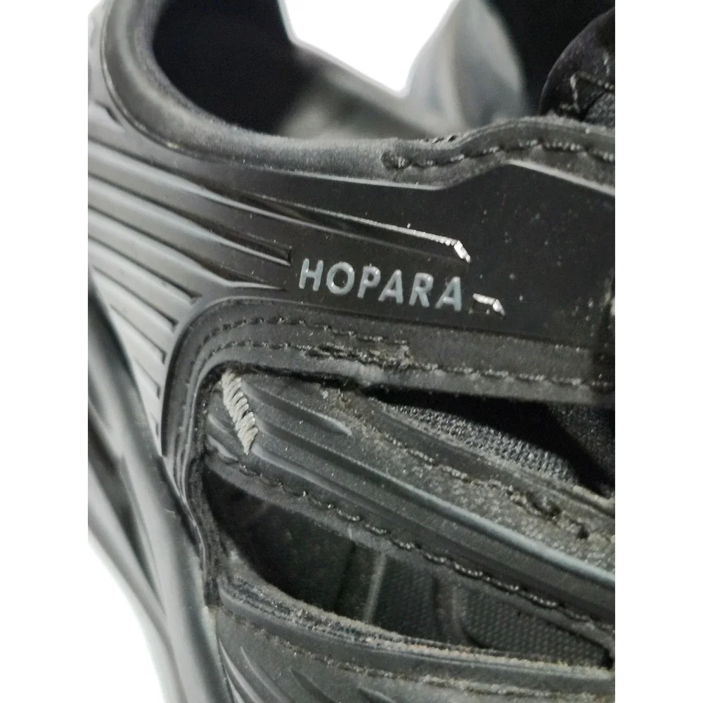Hoka One One Hopara 2 Mens Black Hiking Sandals Mountain Shoes 1106534-BBLC 10.5